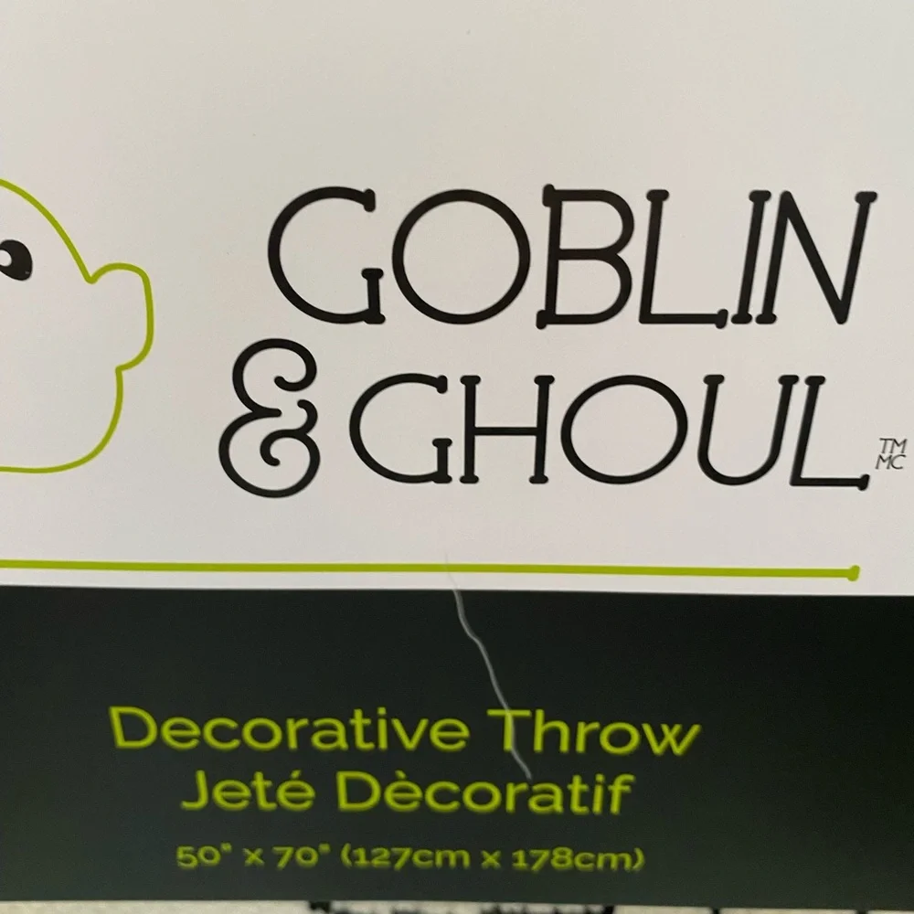 New Viral Halloween Goblin & Ghoul Throw Blanket Ghost Reading Book
